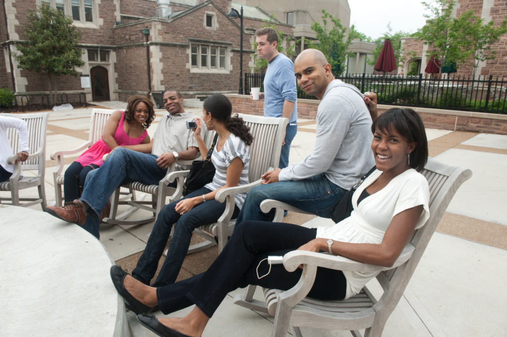 Class of 2005 alums at a reunion party