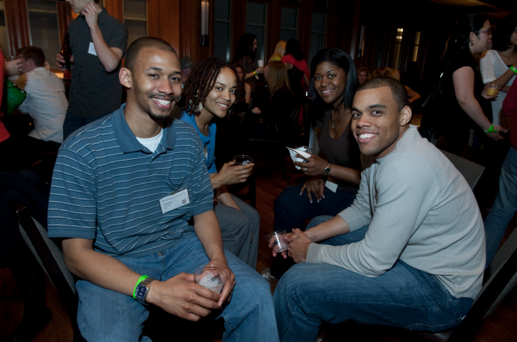 Class of 2005 alums at a reunion party