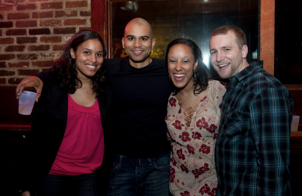 Class of 2005 alums at a reunion party