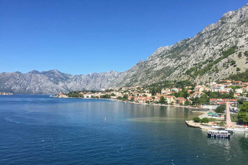 View of harbor in Europe