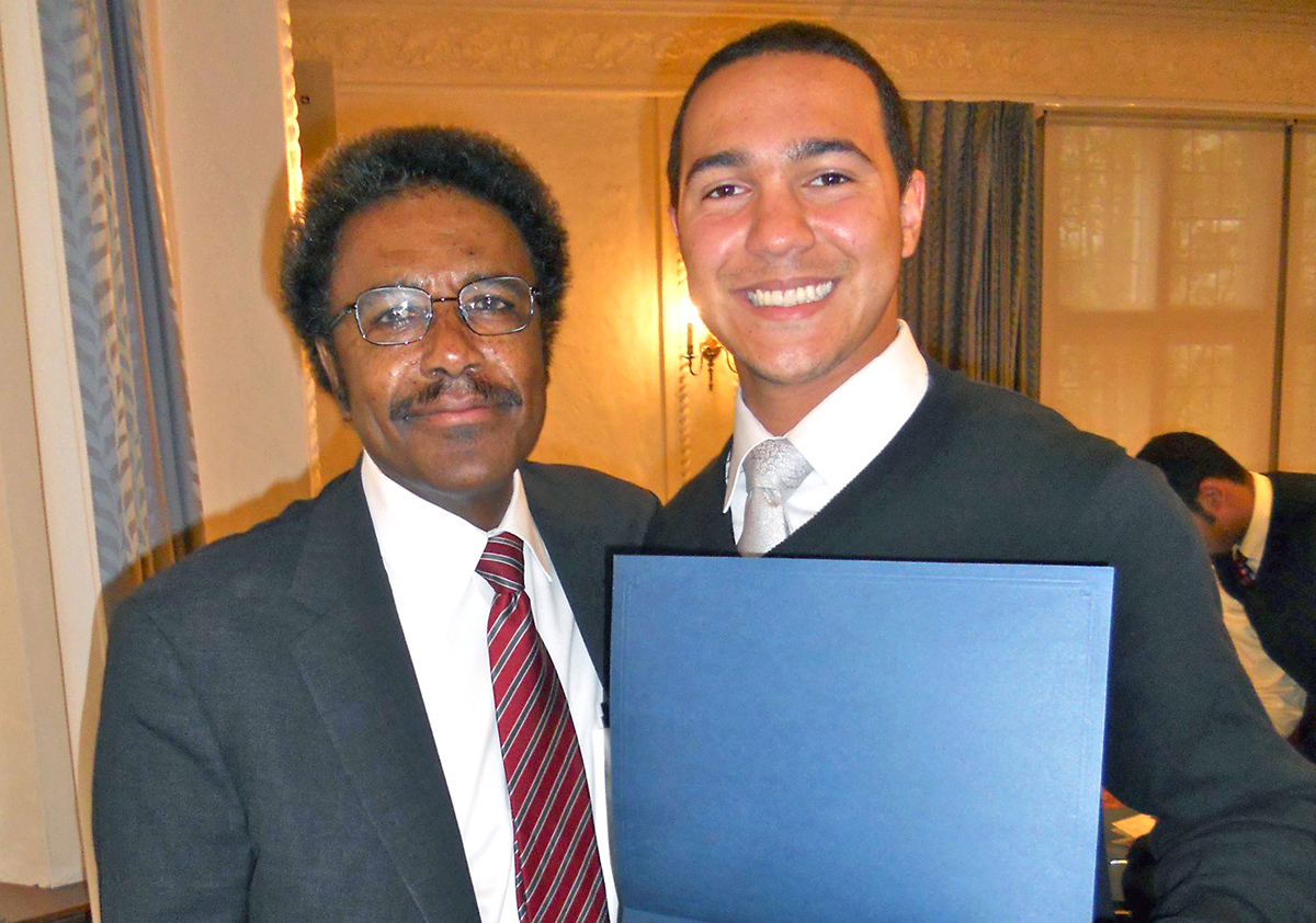 Dean James McLeod and Aaron Samuels at the 2011 Black Student Awards