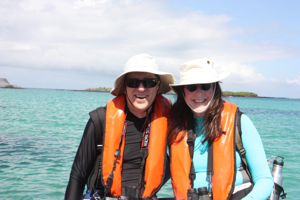 Couple pose for a picture during WashU alumni travel program