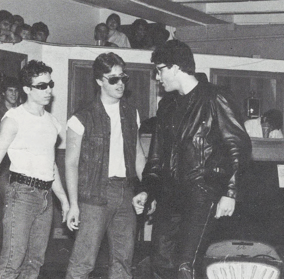 At the inaugural 1984 Airband, AEPi performs Grease. (Photo: University Archives)