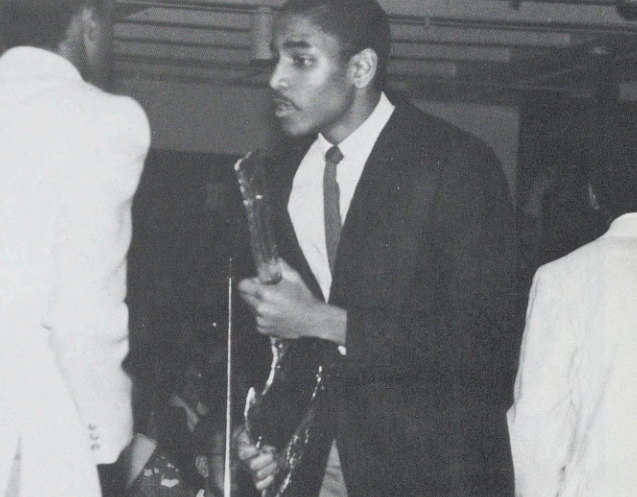 Black Pearl performs as Morris Day and the Time for the 1985 Airband, in which they won second place. (Photo: University Archives)