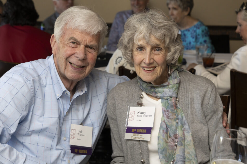 Two alums at the Golden Bear gathering