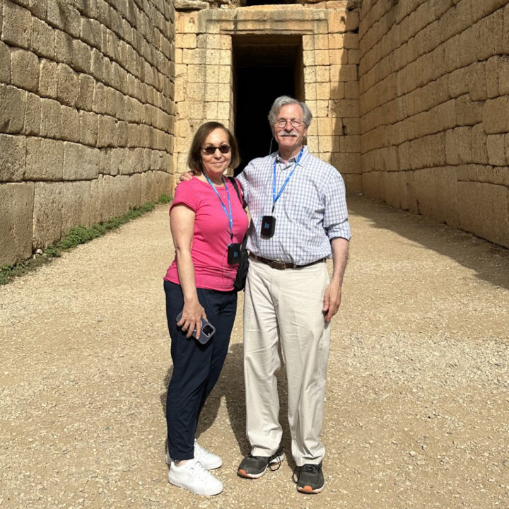 Barbara and Dennis Abelson in Greece