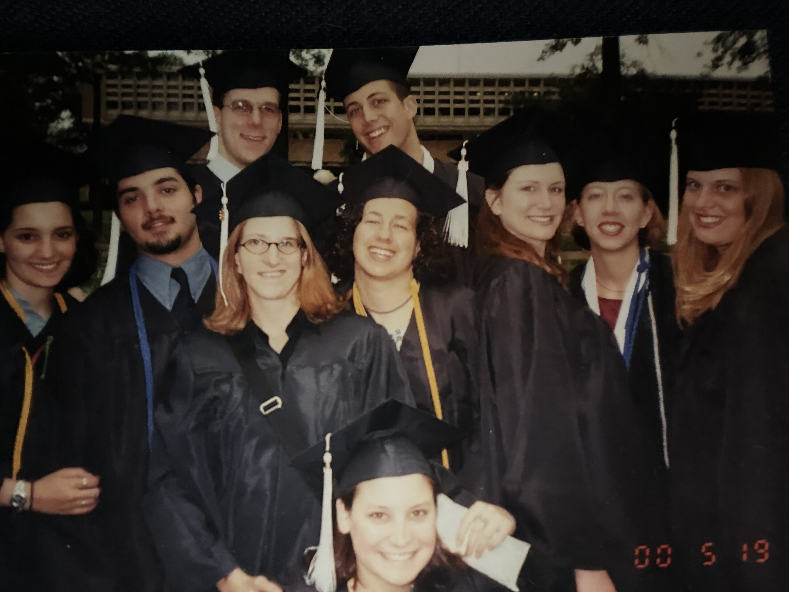 Group of Class of 2000 graduates at commencement