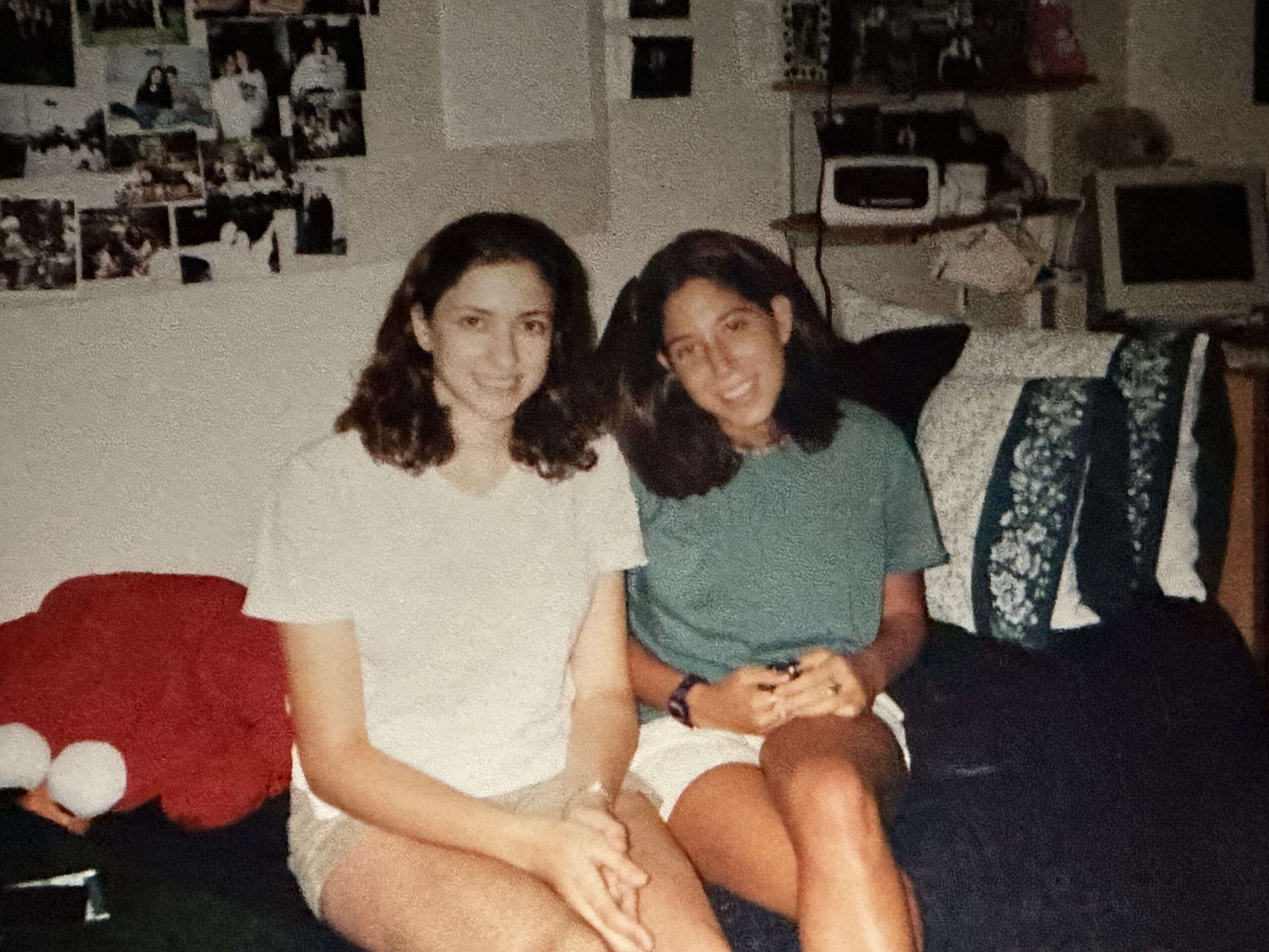 Two female students on the couch