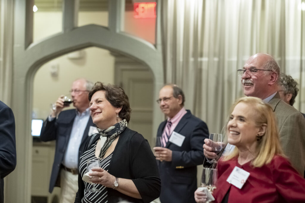 Members of the Class of 1974 celebrate during their 45th reunion