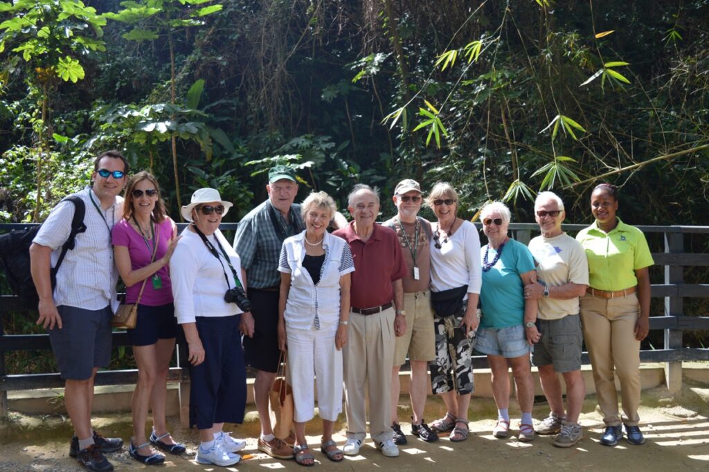 Group of WashU alums on a trip