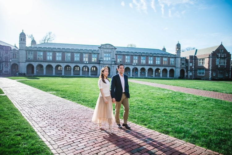 WashU couple engagement pic (credit to Olin School)